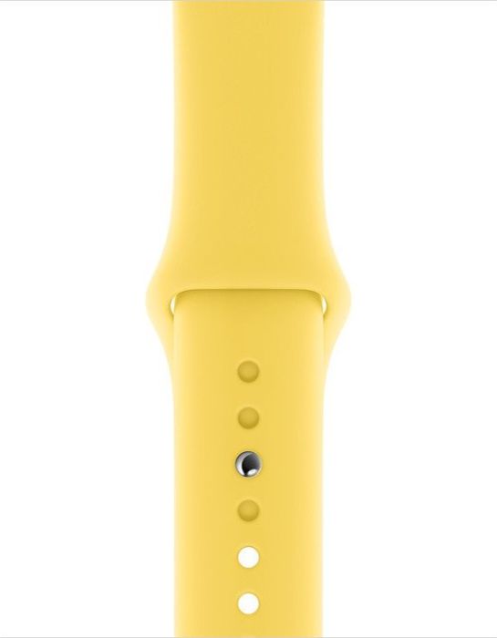 Curea Smartwatch Apple pentru Apple Watch 40mm Canary Yellow Sport Band - S/M & M/L (Seasonal Summer2019)