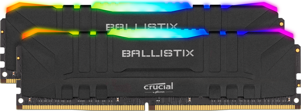 Memorie Desktop Micron Crucial Ballistix RGB 32GB(2 x 16GB) DDR4 3200Mhz Black