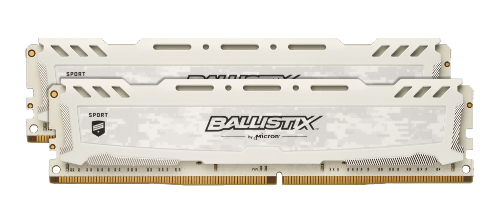 Memorie Desktop Micron Crucial Ballistix Sport LT White 32GB(2 x 16GB) DDR4 3000Mhz
