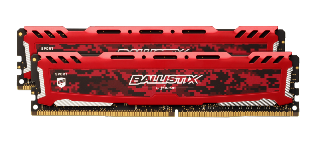Memorie Desktop Micron Crucial Ballistix Sport LT Red 32GB(2 x 16GB) DDR4 3200Mhz