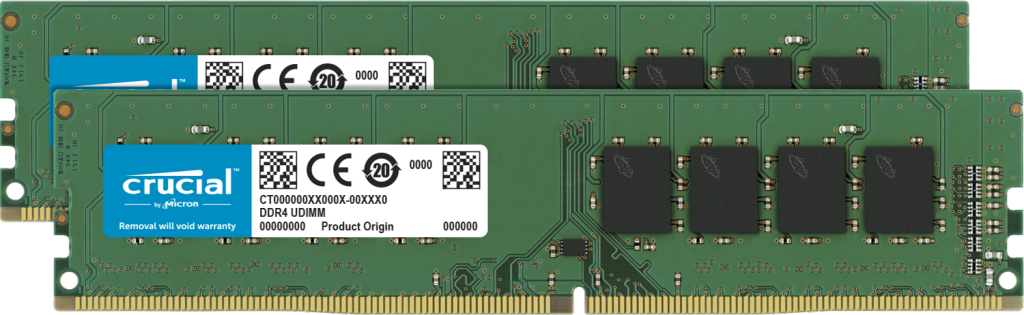 Memorie Desktop Micron Crucial 32GB (2 x 16GB) DDR4 3200Mhz CL22