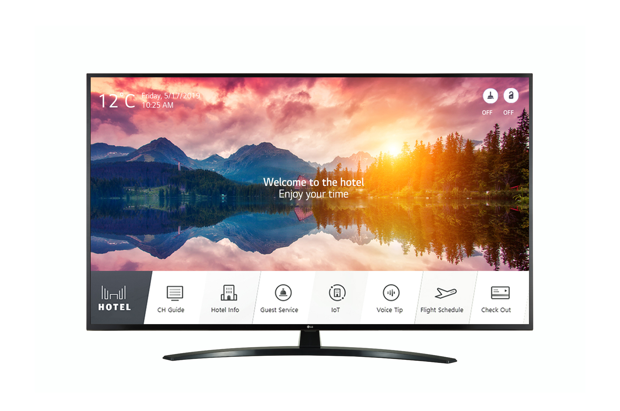 Televizor LED LG Smart TV 65UT661H 165cm 4K Ultra HD Mod Hotel Negru