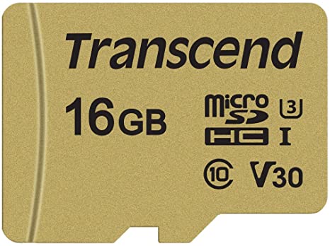 Card de memorie Transcend TS16GUSD500S microSDHC 16GB I C10 U3 V30