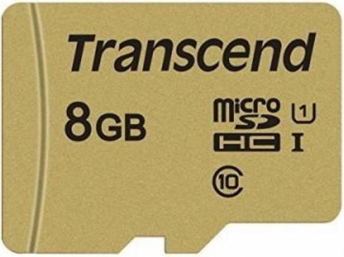 Card de memorie Transcend TS8GUSD500S microSDHC 8GB I C10 U1