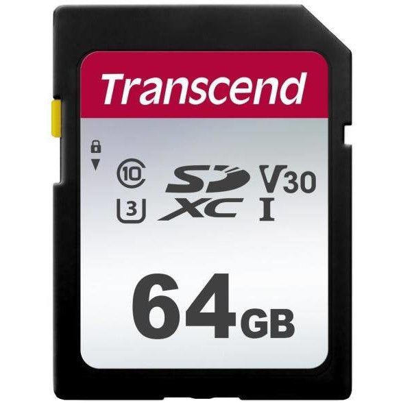 Card de memorie Transcend TS64GSDC300S microSDXC 64GB I C10 U3 V30