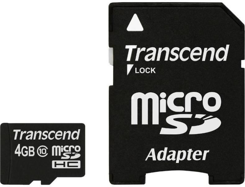 Card de memorie Transcend TS4GUSDHC10 microSDHC 4GB Class 10