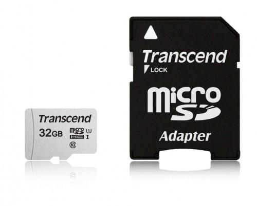 Card de memorie Transcend TS32GUSD300S-A microSDHC 32GB I C10 U1 A1 + adaptor