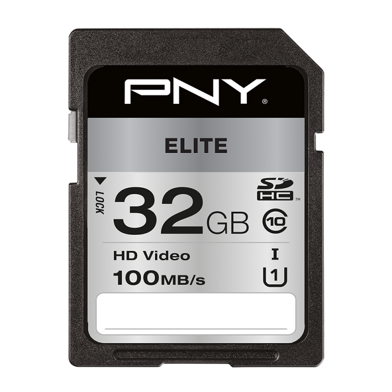 Card de memorie PNY Elite SDHC Memory Card 32GB Class 10 UHS-1 U1