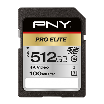 Card de memorie PNY PRO Elite SDXC 512GB Class 10 UHS-1 U3