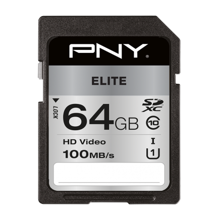 Card de memorie PNY Elite SDXC 64GB Class 10 UHS-1/ U1