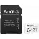 Card de memorie Sandisk High Endurance GN6IA, Micro SDXC 64GB, Clasa 10 V30 UHS-I U3 + adaptor