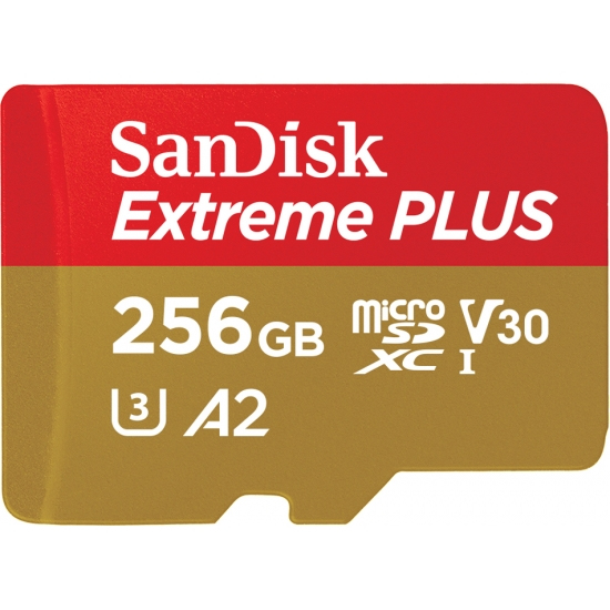 Card de memorie Sandisk Extreme Plus GN6MA Micro SDXC 256GB Clasa 10 V30 UHS-I U3