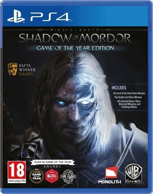 Middle-earth: shadow of mordor goty - ps4