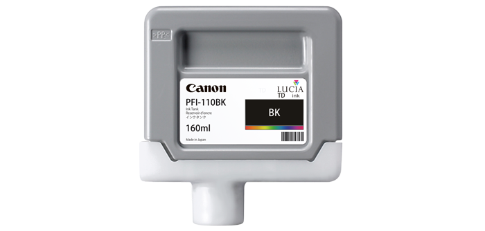 Cartus inkjet canon pfi-110bk 160ml black