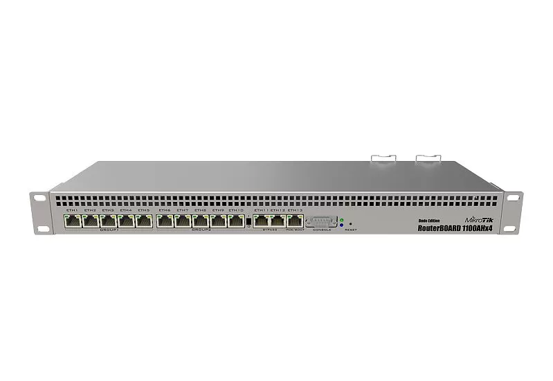 Router Mikrotik RB1100DX4 13x10/100/1000 Ethernet fara WiFi