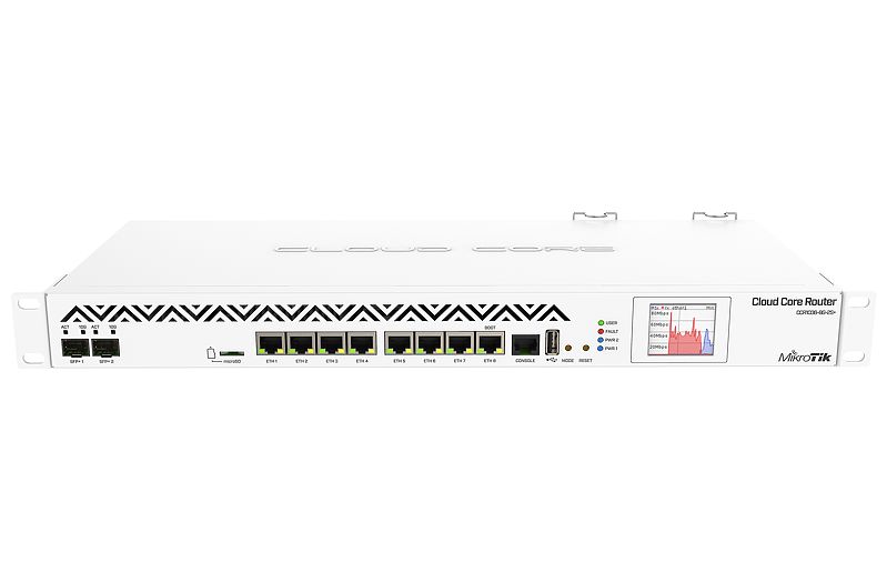 Router mikrotik ccr1036-8g-2s+ 8x10/100/1000mbps rj45 2xsfp+ fara wifi