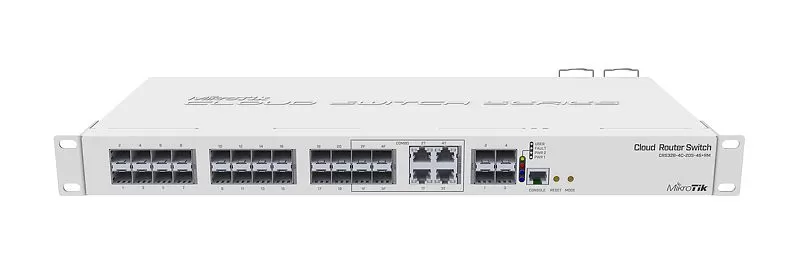 Switch Mikrotik CRS328-4C-20S-4S+RM cu management fara PoE 4xEthernet Combo 20xSFP 4xSFP+