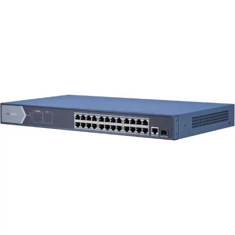 Switch Hikvision DS-3E0526P-E fara management cu PoE 24x1000Mbps RJ45 + 1 x SFP