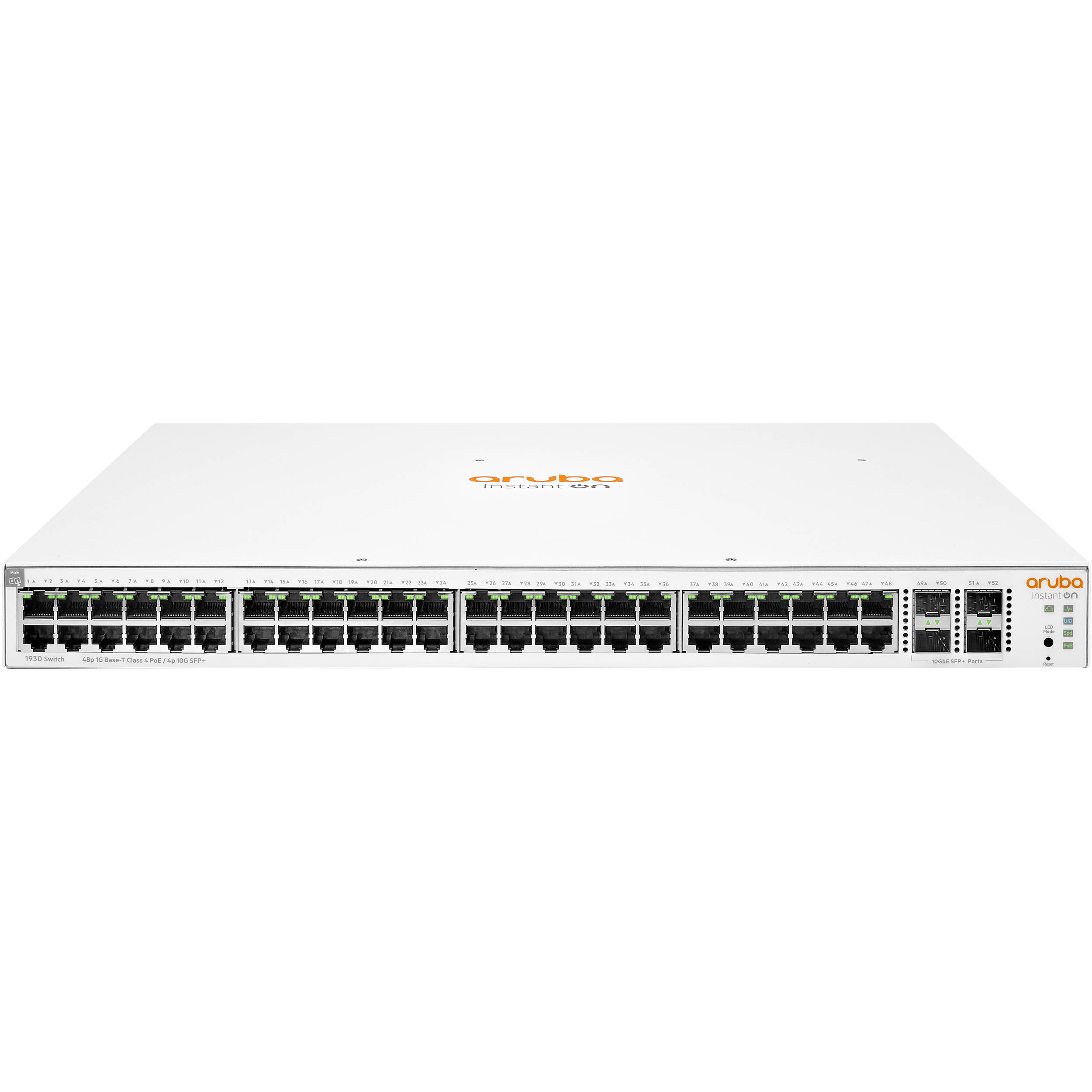 Switch hpe aruba instant on 1930 cu management 48x1000mbps rj45(poe) + 4xsfp+