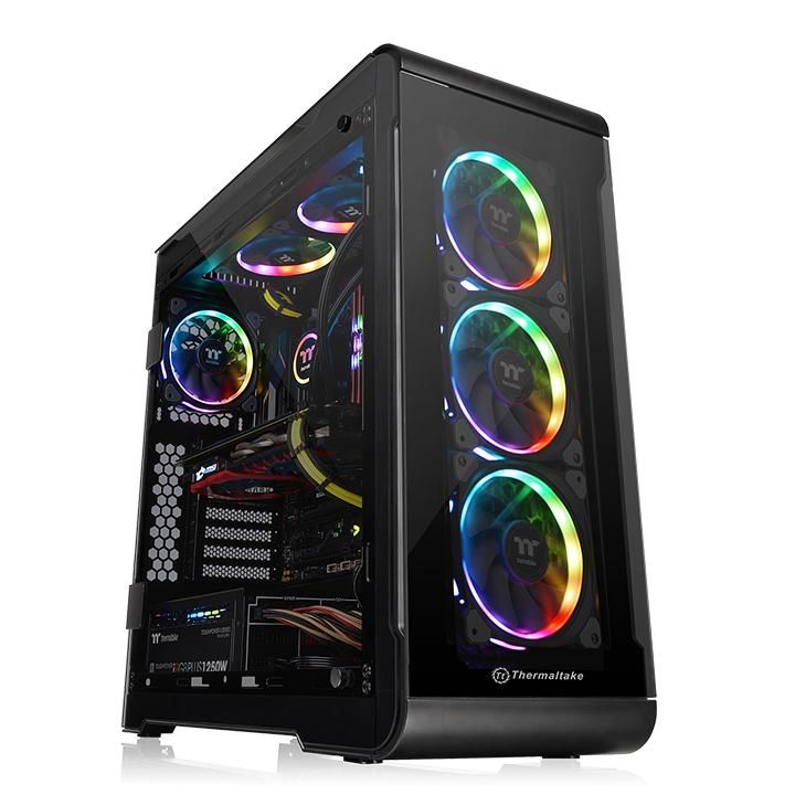 Carcasa pc thermaltake view 32 tempered glass rgb edition