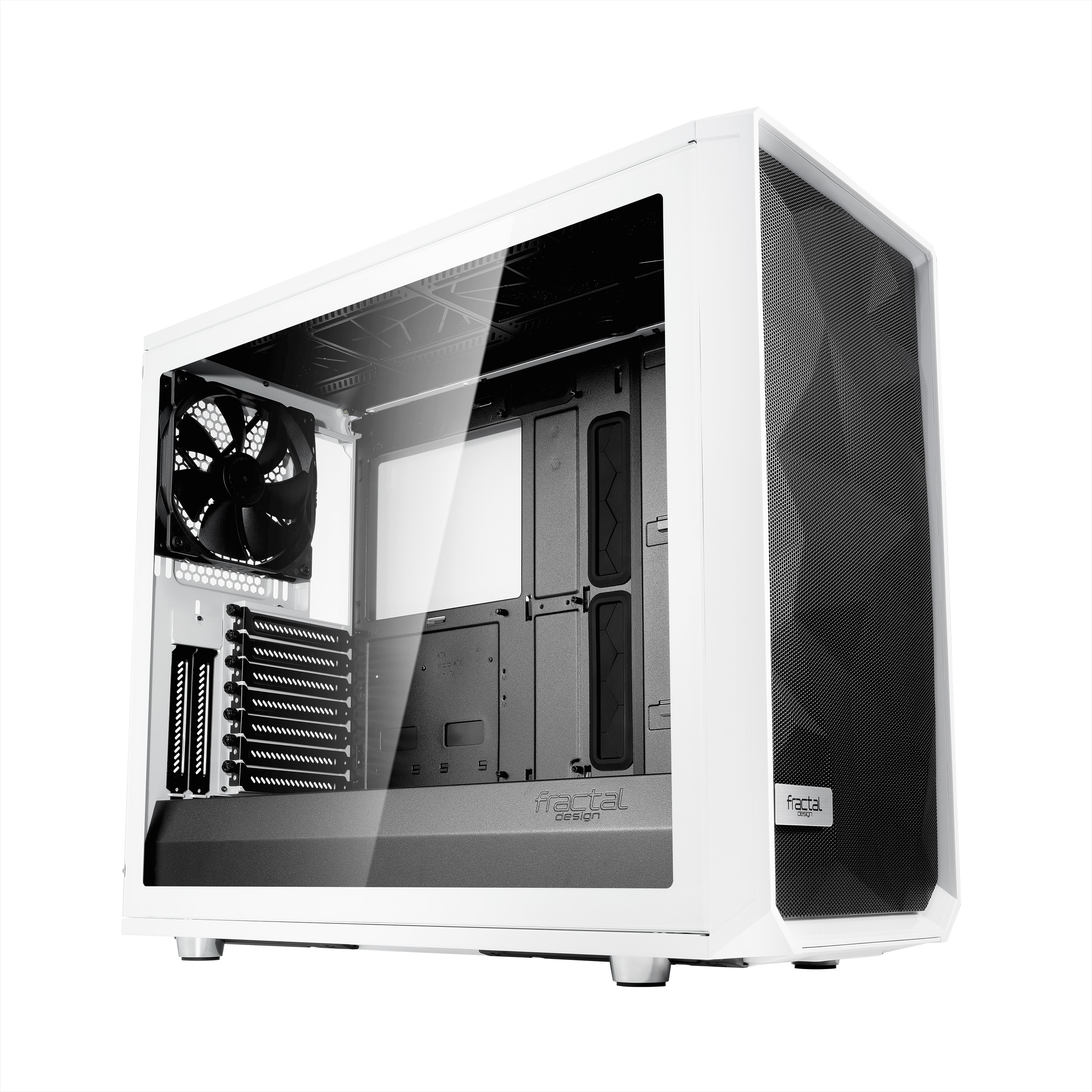 Carcasa PC Fractal Design Meshify S2 White Tempered Glass Clear