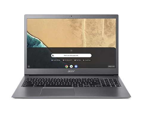 Ultrabook Acer Chromebook CB715-1W 15.6 Full HD Intel Core i5-8350U RAM 8GB eMMC 128GB Chrome OS Gri