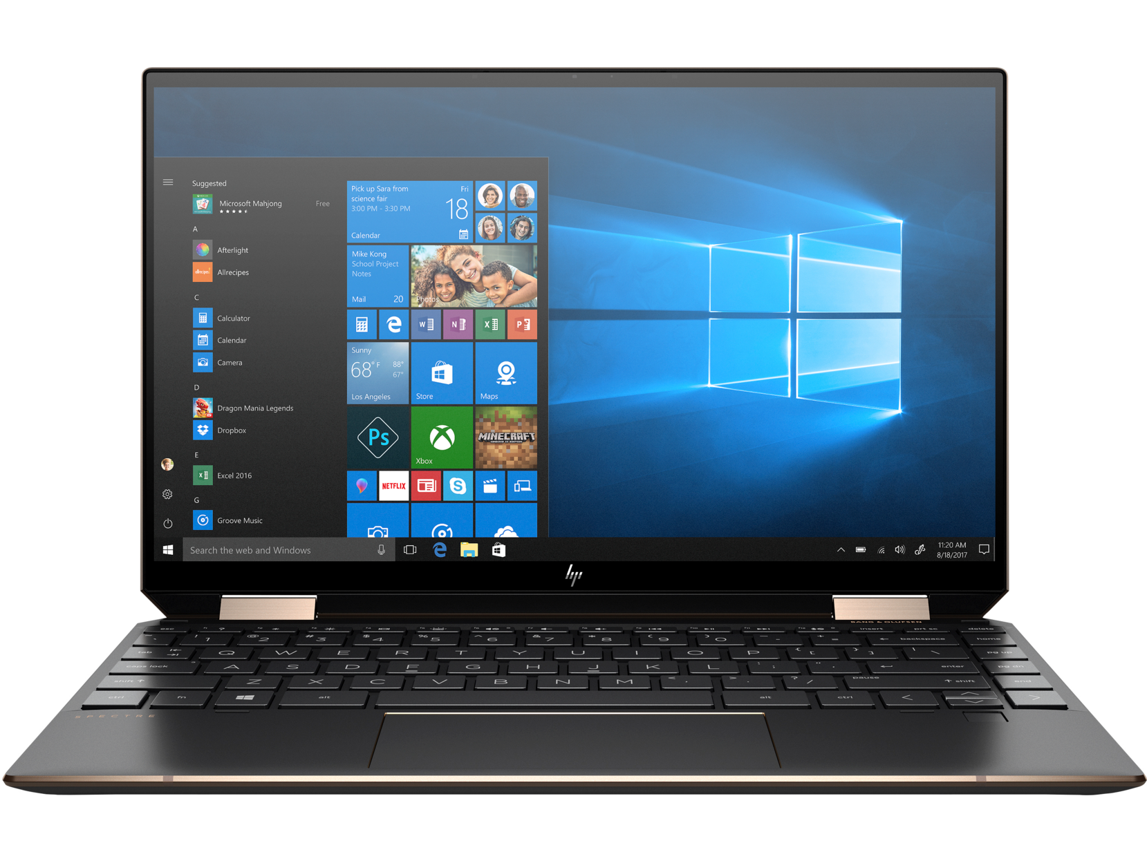 Ultrabook HP Spectre x360 13-aw0039nn 13.3 Full HD Touch Intel Core i7-1065G7 RAM 16GB SSD 2TB Windows 10 Home Plus Negru