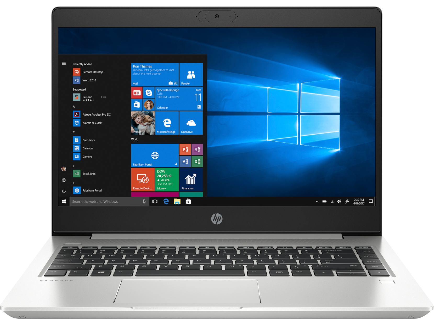Notebook HP ProBook 445 G7 14 Full HD AMD Ryzen 5 4500U RAM 8GB SSD 256GB Windows 10 Pro Argintiu