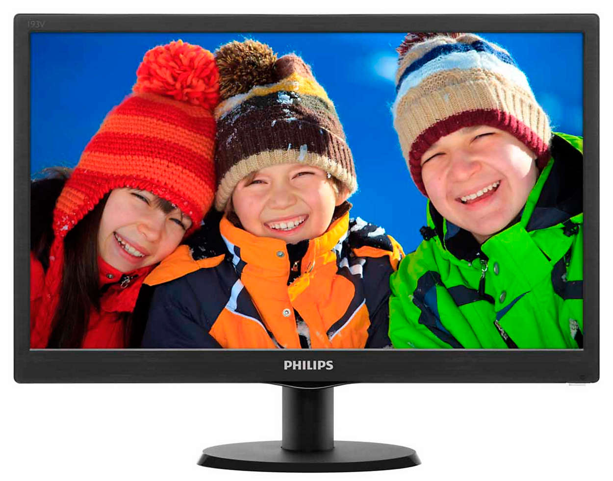 Monitor LED Philips 193V5LSB2 18.5 HD Ready 5ms Negru