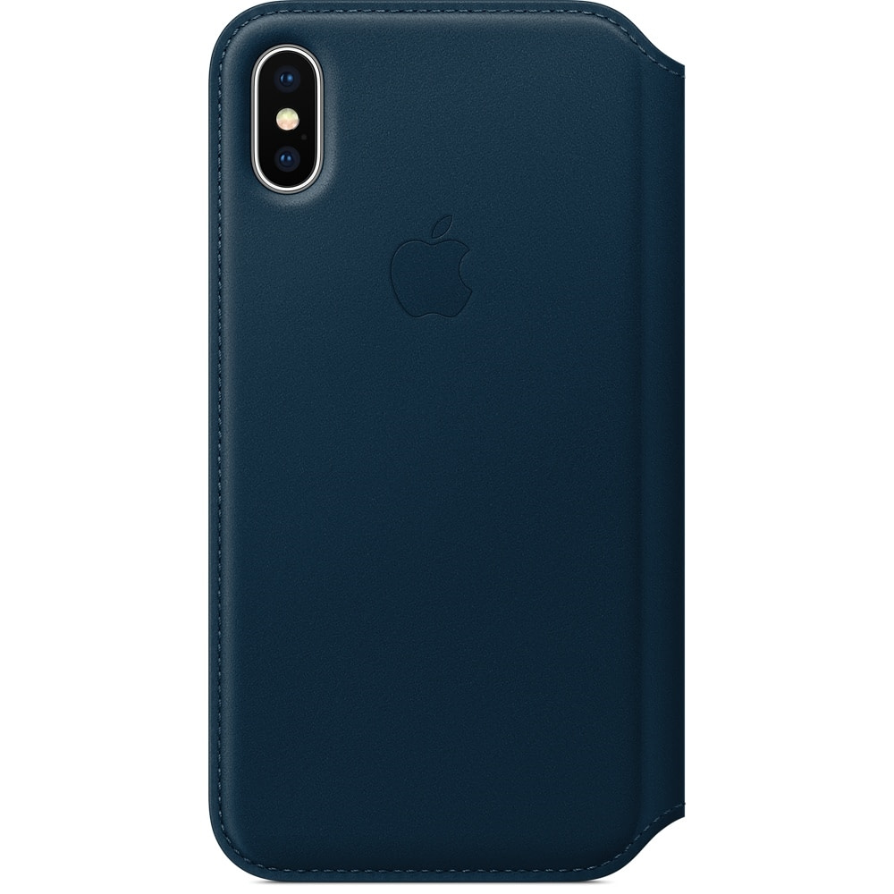 Husa leather folio apple pentru iphone 11 x cosmos blue