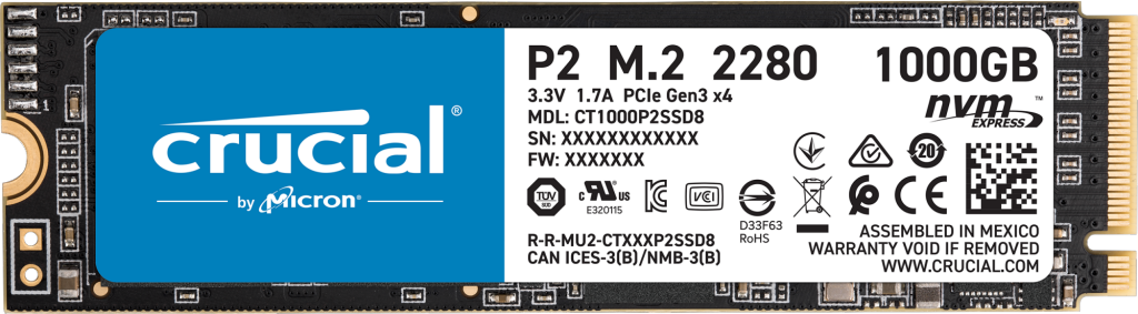 Hard Disk SSD Micron Crucial P2 1TB M.2 2280