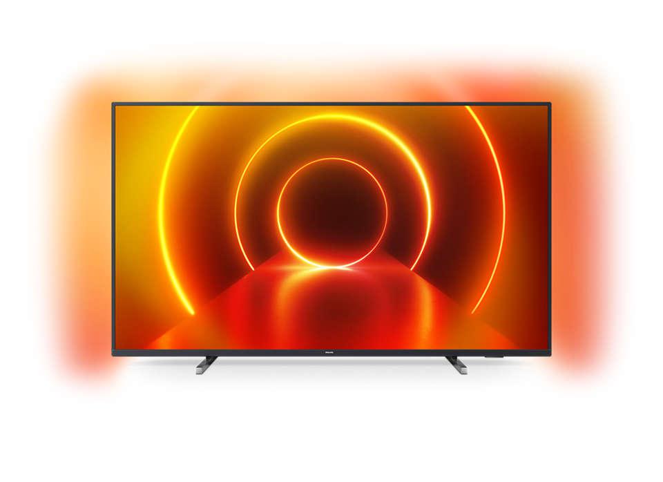 Televizor led philips smart tv 43pus7805 108cm 4k uhd negru