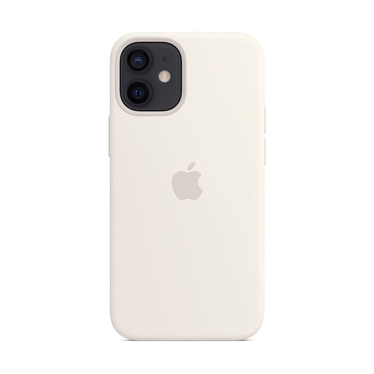 Capac protectie spate apple silicone case magsafe pentru iphone 12 mini white