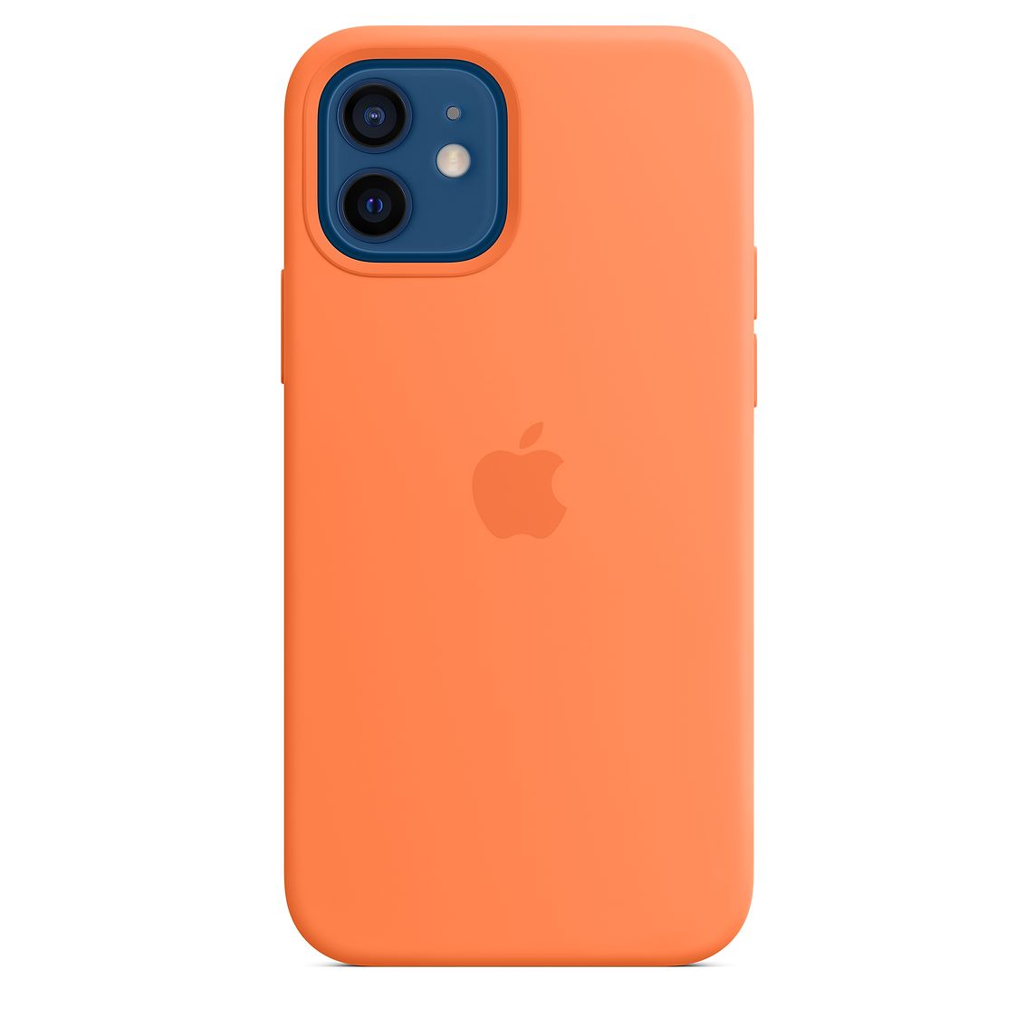 Capac protectie spate Apple Silicone Case MagSafe pentru iPhone 12 / iPhone 12 Pro Kumquat