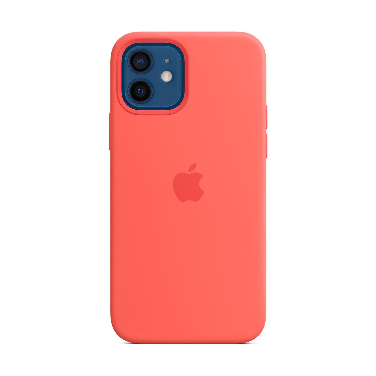 Capac protectie spate Apple Silicone Case MagSafe pentru iPhone 12 / iPhone 12 Pro Pink Citrus