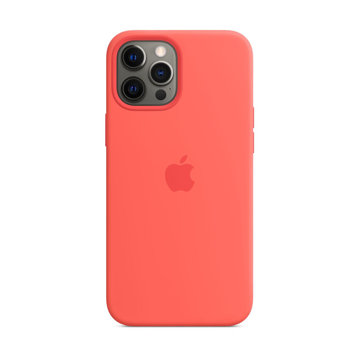 Capac protectie spate Apple Silicone Case MagSafe pentru iPhone 12 Pro Max Pink Citrus