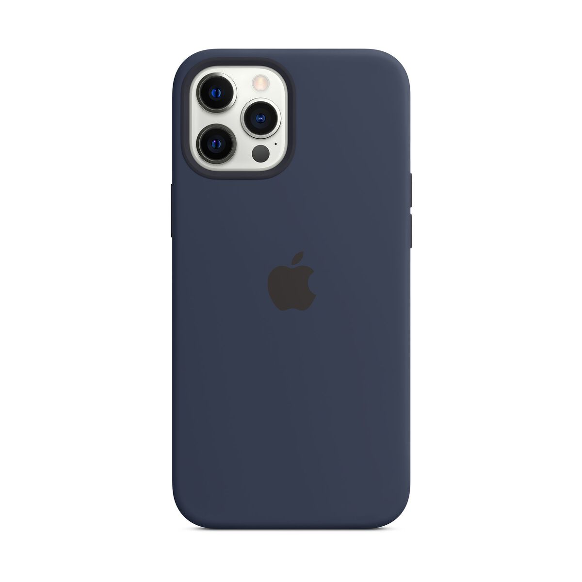 Capac protectie spate Apple Silicone Case MagSafe pentru iPhone 12 Pro Max Deep Navy