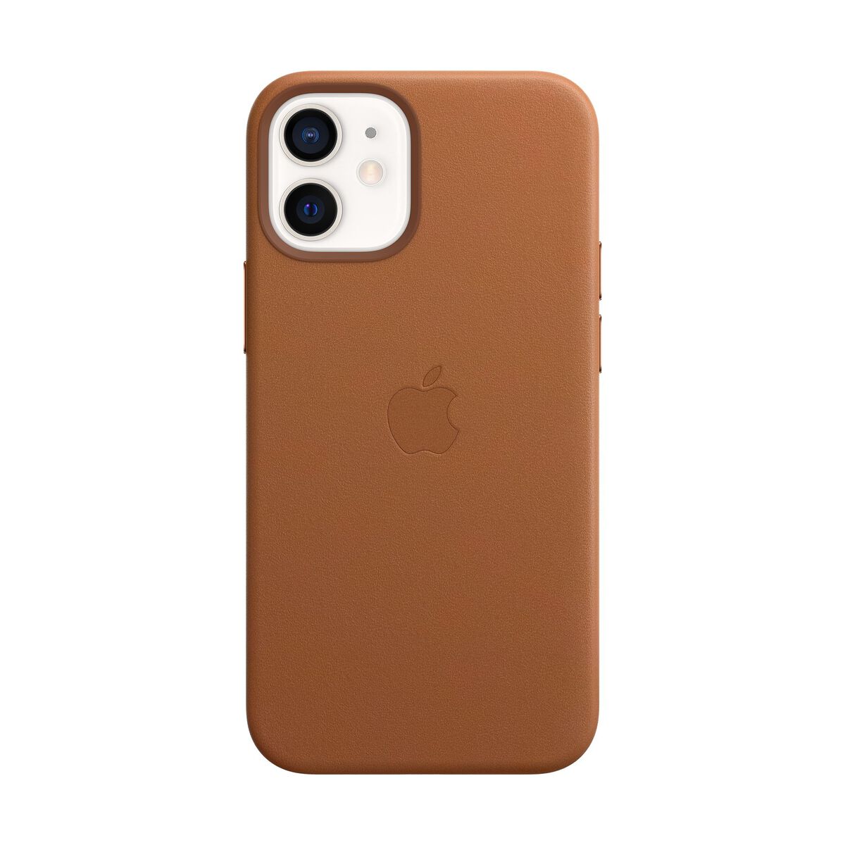 Husa Apple Leather Case MagSafe pentru iPhone 12 Mini Saddle Brown