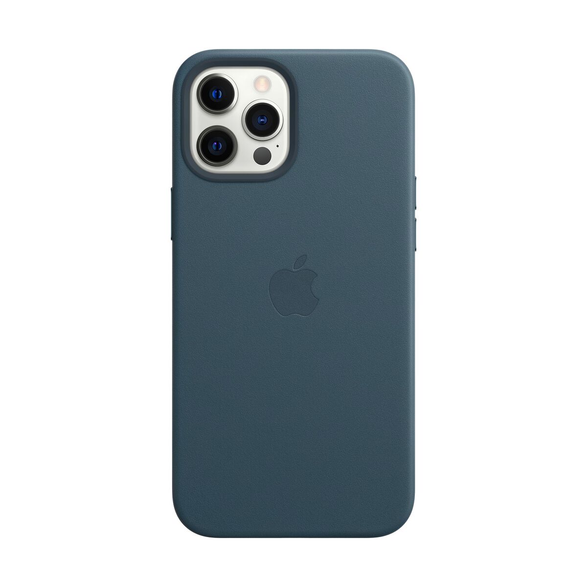 Husa apple leather case magsafe pentru iphone 12 pro max baltic blue
