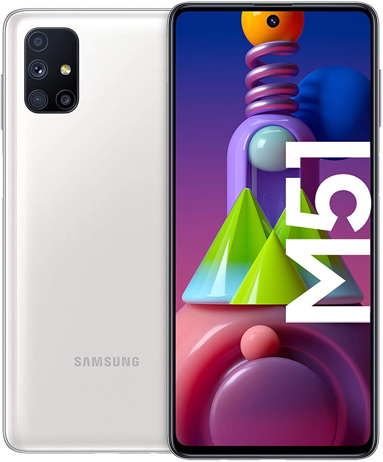 Telefon Mobil Samsung Galaxy M51 128GB Flash 6GB RAM Dual SIM 4G White