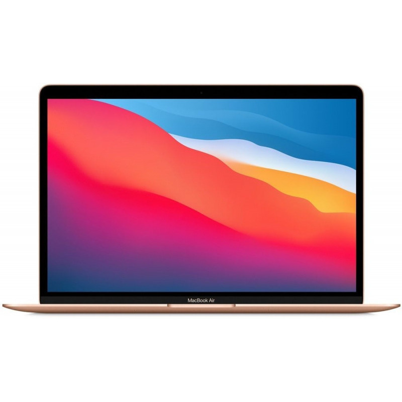Notebook apple macbook air 13 retina apple m1 chip gpu 7-core ram 8gb ssd 256gb tastatura int gold