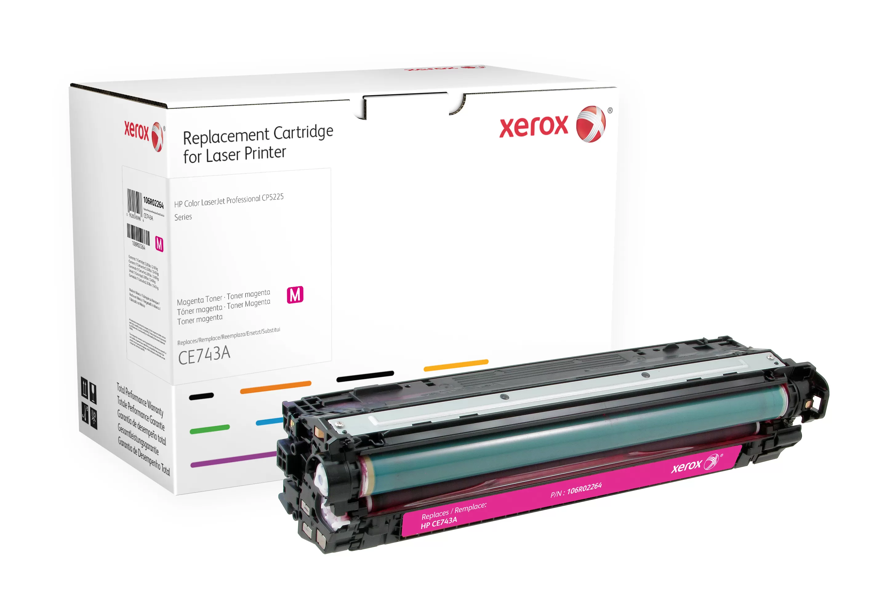 Cartus Toner Xerox 106R02264 echivalent cu HP CP5225 8300 pagini Magenta