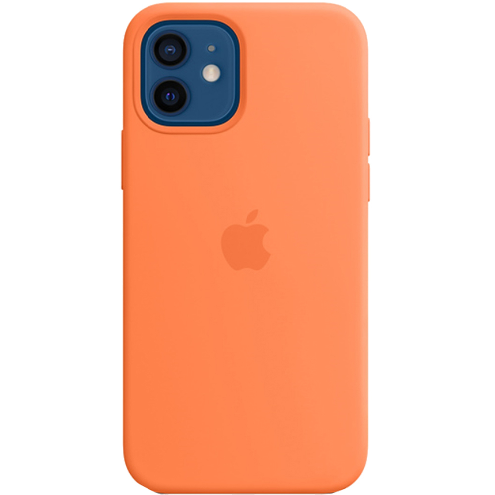 Capac protectie spate apple silicone case magsafe pentru iphone 12 mini kumquat