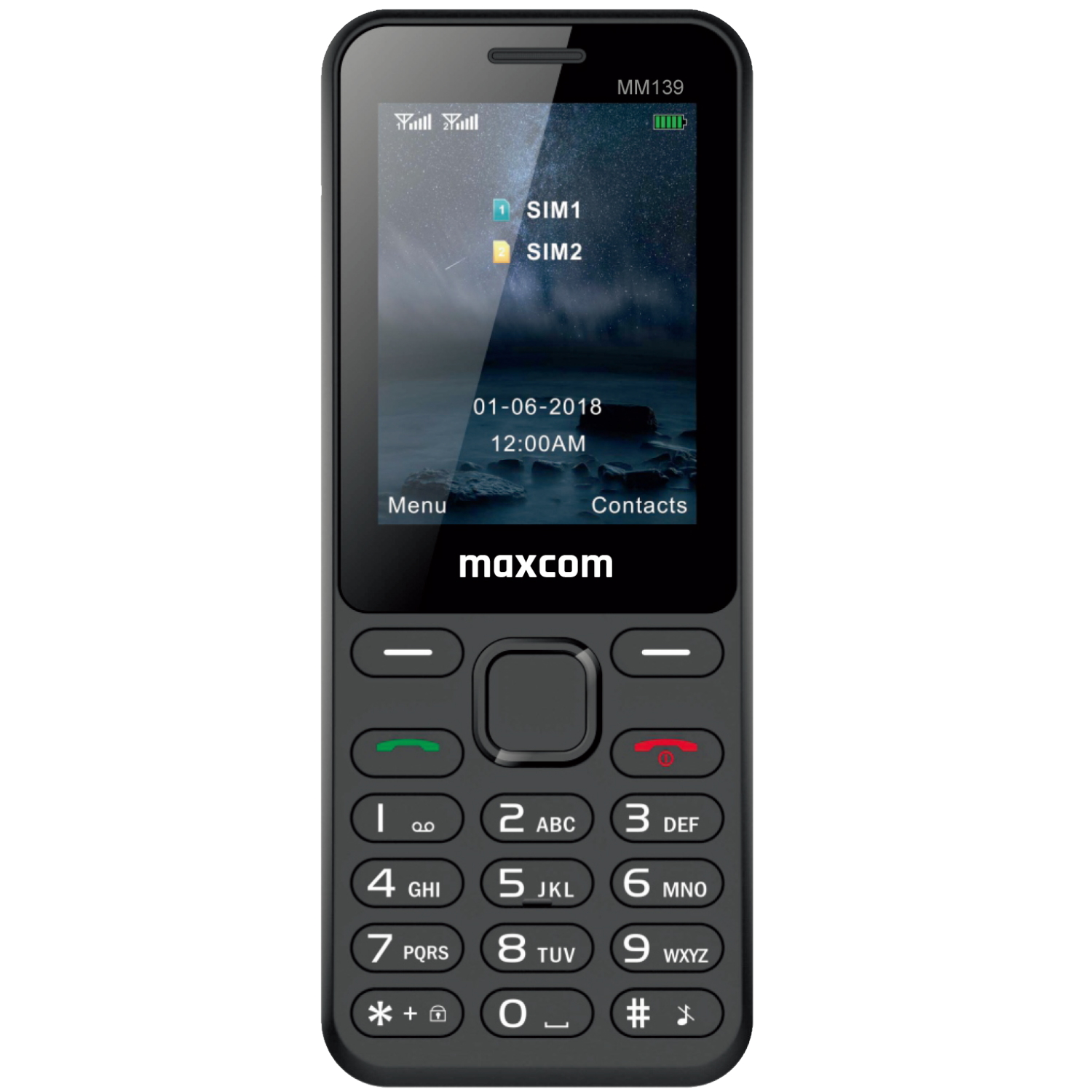 Telefon mobil maxcom classic mm139 dual sim black