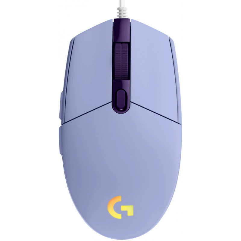 Mouse gaming logitech g102 lightsync rgb lilac
