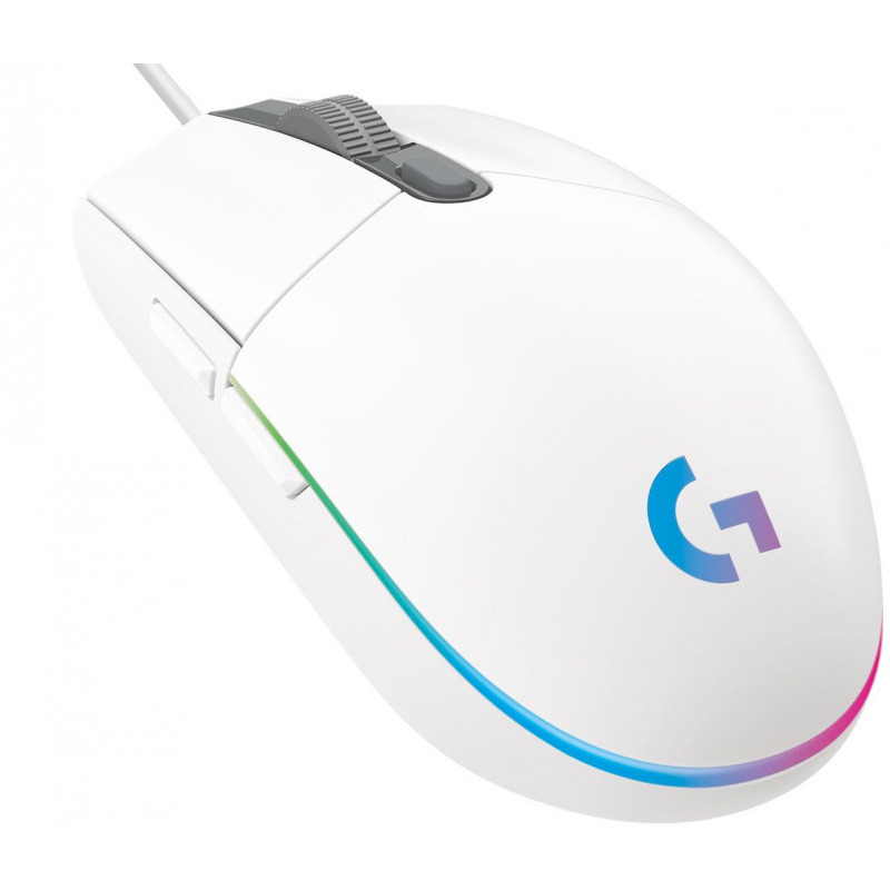 Mouse gaming logitech g102 lightsync rgb white