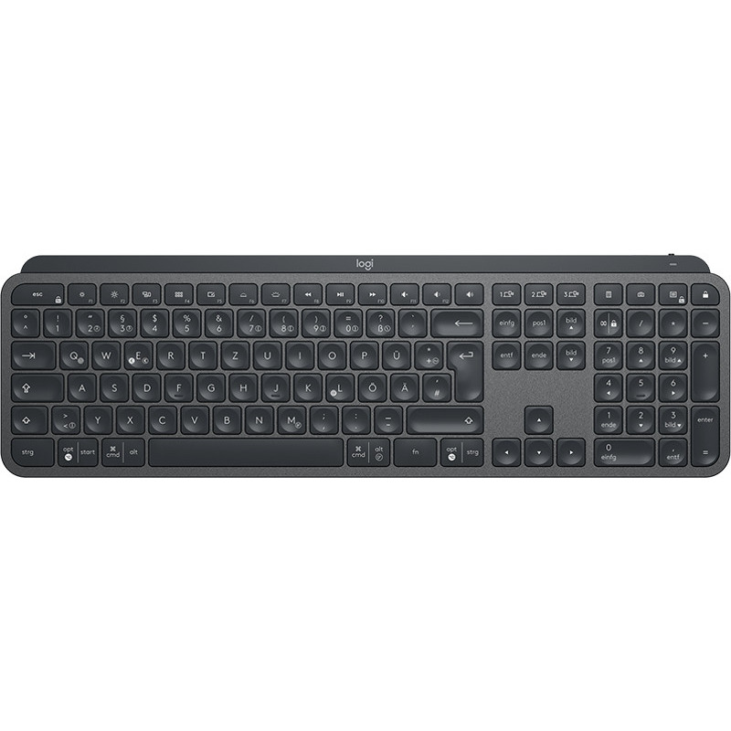 Tastatura logitech mx keys advanced wireless illuminated (uk) graphite