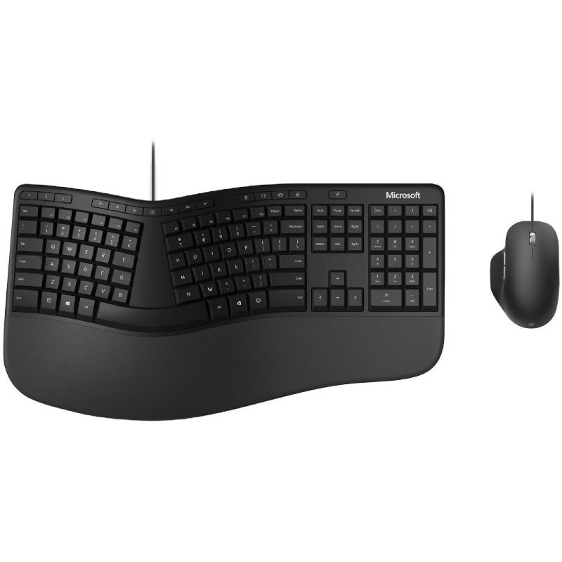 Kit tastatura & mouse microsoft ergonomic for business black