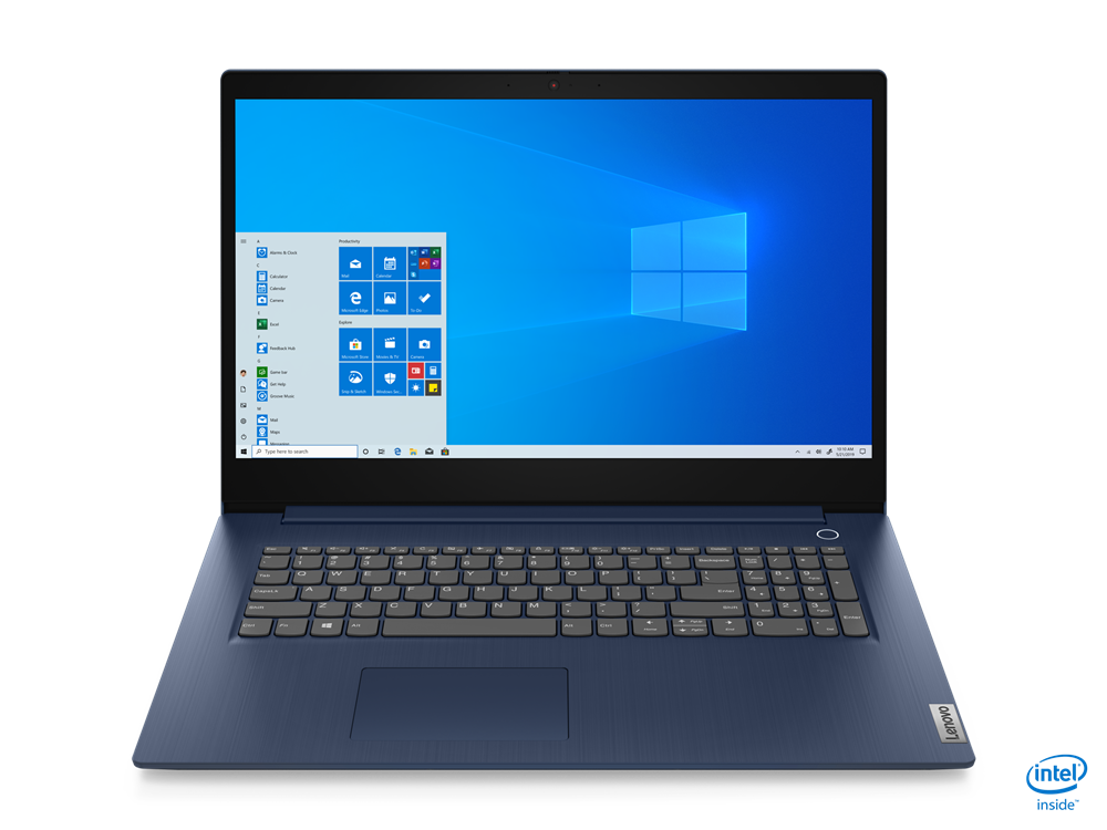 Notebook Lenovo IdeaPad 3 17IIL05 17.3 HD+ Intel Core i3-1005G1 RAM 8GB SSD 256GB Windows 10 Home Albastru