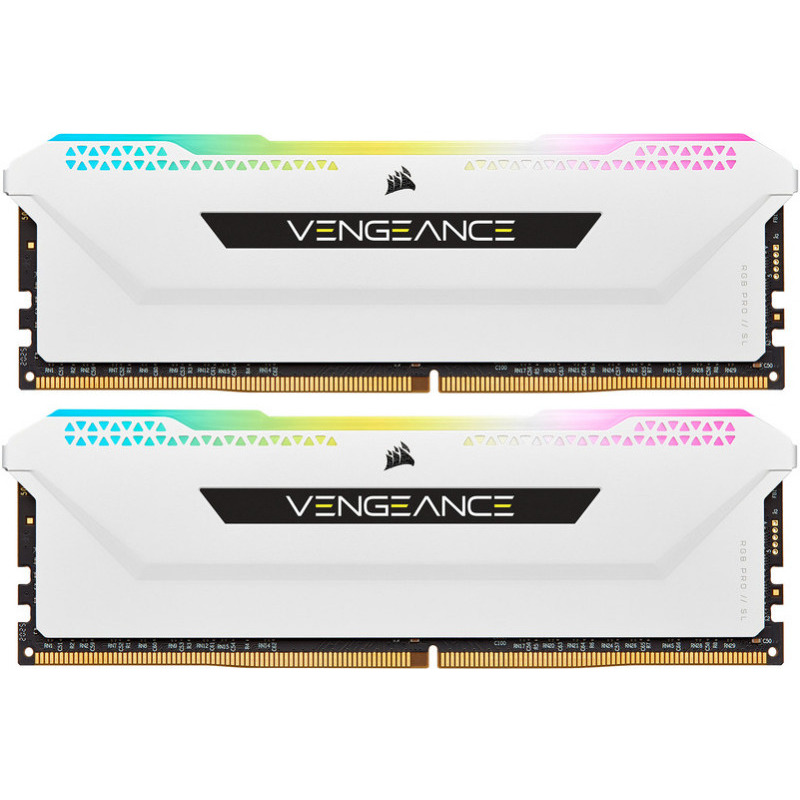 Memorie Desktop Corsair Vengeance RGB PRO SL 32GB(2 x 16GB) DDR4 3200Mhz CL16 White